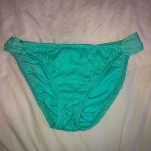Teal Crochet Bikini Bottoms